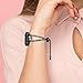 TOYOUTHS Black Bling Jewelry Bracelet Compatible with Samsung Galaxy Watch Band 4 40mm 44mm/Watch 4 Classic 42mm 46mm/Watch 5 40mm 44mm/Watch 5 Pro 45mm/Active 2 40mm 44mm/Watch 3 41mm/20mm watch