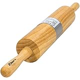 ebuns Rolling Pin for Baking Pie Pizza &amp; Cookies - Kitchen utensil tools gift ideas for bakers (Traditional Pins 10" inch Barrel)