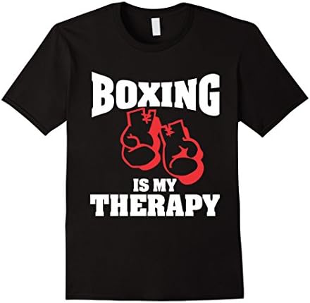 Mens Boxing Is My Therapy-Boxing Day Novelty T-Shirt Gifts XL Black