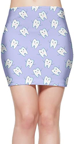 Happy Teeth Women's Suit Skirt With Tight Waist Band