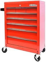 Hilka Tools G301T8BBS 8 Drawer Heavy Duty Trolley Red Steel Ball Bearing Slides view 5