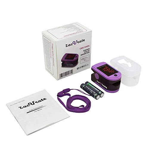 5 Zacurate+Fingertip+Oximeter+Saturation+Batteries