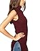 HyBrid & Company Womens Super Comfy Sleeveless Turtleneck Tunic Sweater