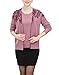 Ashlen Women's Autumn Winter Elegant Gem Decor Floral Sweater Cardigan Twin Set