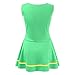 Women's Musical Uniform Fancy Dress Cheerleader Costume Outfit (Green)