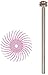 Scotch-Brite Radial Bristle Disc, 3/4 in x 1/16 in Pumice, 192 per case, Pink (RB-ZB)
