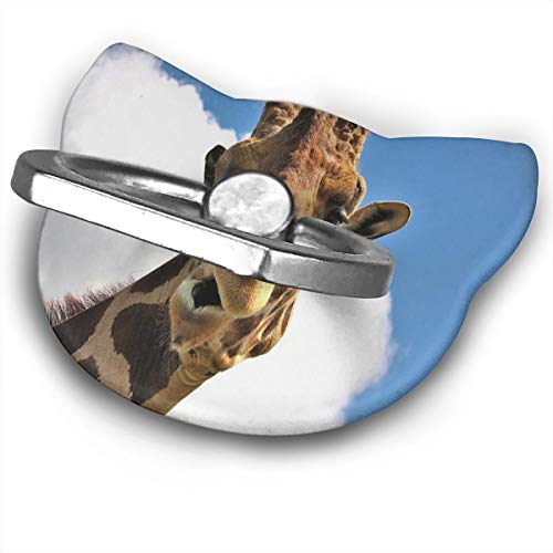 Ring Holder Funny Giraffe Faces Cat Type Ring Mobile Phone Holder Adjustable 360° Rotation Phone Finger Holder for IPad Phone X/6/6s/7/8/8 Plus/7, Galaxy S9/S9 Plus/S8/S7 Android Smartphone