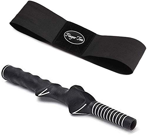 Golf Training Aids Swing Grip and Trainer Armband Value 2 Pcs/Set, Golf Training Aid Posture Correction Practice Alignment Professional for Beginner Men Women (Left-Handed Golfer +Arm Band)