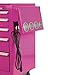 The Original Pink Box PB1PS Collapsing Side Shelf with Power Strip and Removable Aluminum Cups