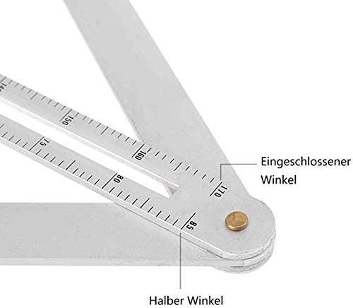 Bevel & Corner Protractor, Aluminium Alloy Corner Angle Finder,Miter Angle Measuring Ruler, Multi Angle Measurement Tool for Woodworking,Flooring Tile,DIY Lovers
