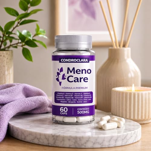 Meno Care Suplemento Alimentar 60 Cápsulas | Menocare Auxílio Natural na Menopausa | Equilíbrio, Bem-Estar e Qualidade