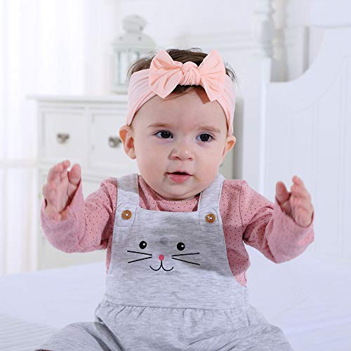 image for Prohouse Super Stretchy Knot Nylon Baby Headbands For Newborn Baby Gir