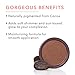 100% PURE Cocoa Pigmented Bronzer, Cocoa Glow, Bronzer Powder for Face, Contour Makeup, Soft Shimmer, Sun Kissed Glow (Deep Brown w/Gold-Red Undertones) - 0.32 Oz