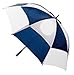 GustBuster Pro Series Extra Large Golf Umbrella Windproof 62-Inch (Style 5) (Navy/White)