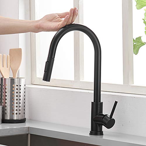 OWOFAN Touch On Kitchen Faucets with Pull Down Sprayer Smart Kitchen