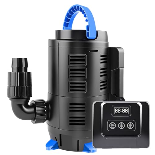 Forever Speed 80W Eco Motor 8000L/h Adjustable Outdoor Pond Pump with Multifunctional Controller for Garden Pond, Fishing Pond, Fountain Conversion Pump