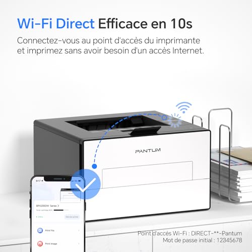 PANTUM BP4209DW Black and White Laser Printer with 30ppm Speed, Automatic Duplex Printing and Anti-Jam Function, Compatible with USB, Wi-FI, AirPrint, Mopria