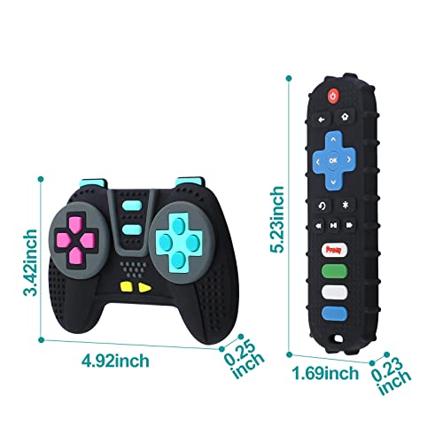 PRONY Silicone Remote Control and Game Controller Teething Toys for