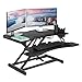 Best Choice Products 36in Electric Standing Desk Ergonomic Workstation, Adjustable 2-Tier Desk Converter, Sit to Stand Dual Monitor Riser w/ Charging Port