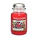 Yankee Candle Red Raspberry Scented, Classic 22oz Large Jar Single Wick Candle, Over 110 Hours of Burn Time