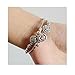 Doinshop New Nice Fashion Tibetan Silver Retro Women Hand Chain Bracelet Jewelry (Three Roses)
