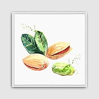 Framed Canvas Wall Art Vegetables Theme Design Canvas Prints Home Artwork Decoration for Living Room,Bedroom - 16x16 inches