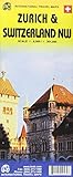 Zurich & Switzerland NW Travel Reference Map by 
