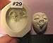 #0029 - Flexible FG Silicone Press Mold of a Doll Face Cab (Male or Female Character)