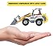 HapiSimi Vehicle Toys, Construction Site Play Set, Learning, Early Development, Educational Dump Truck, Excavator, Radladder for 3, 4, 5, 6 Year Olds Toddlers, Boys, Kids 3pcs