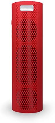 Express Media PB-2000 6 Watt Bluetooth Portable Mp3 Player &amp; Wireless Speaker System (Red) - 2000 mAh Rechargeable Battery with Voice Status Alert