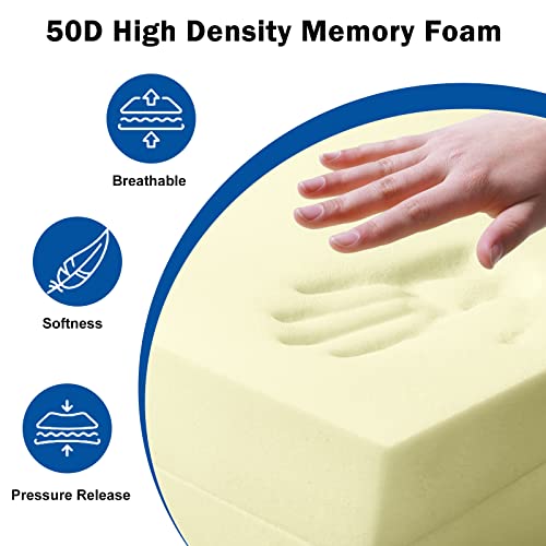 Nigoone Upholstery Foam Cushion 5"X 24"X 24" Memory Foam Replacement