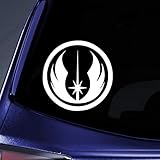 Jedi Order Sticker Decal Notebook Car Laptop 5" (White)