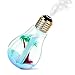 Number-one Cool Mist Ultrasonic Humidifier, Bulb Micro Landscape Design 400ml Personal Air Humidifier Ultra Quiet Air Diffuser with 7-Color Changing Night Light for Office Home Bedroom Living Room