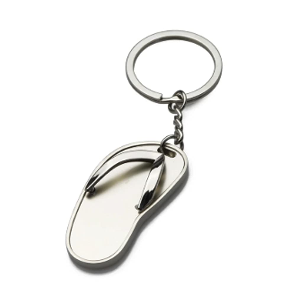 ARFUKA Keyring 3D Slipper Metal Keychain Flip Flops Pendant Key Chain Key Ring Women Men Gift for Christmas and Birthday