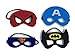 Superhero Dress Up Costumes - 4 Satin Capes and 4 Felt Masks