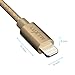 Luxtr - iPhone Charger - 6.5 ft - True Apple Certification, ToughArmor Aluminum and Nylon Design, Works with All Lightning Devices - Gold