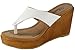 Atrevida Women's Rosse-03 Wooden Wedge Thong Sandals