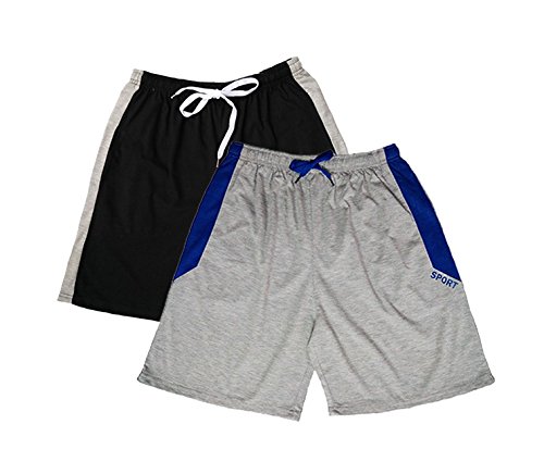 syda men's boxer shorts pack of 2 (combo) grey