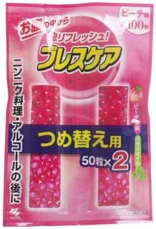 Amazon ブレスケア つめ替用 ピーチ100粒 5 ブレスケア 口臭清涼剤 通販