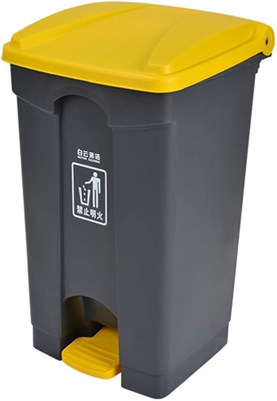 High capacity waste bin with lid for outdoor use, trash can, thickening