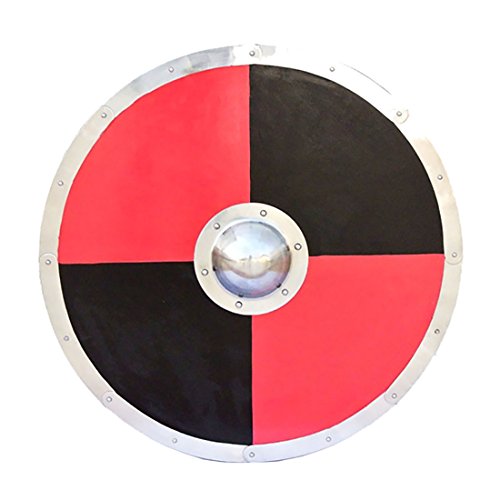 Large Painted Dark Ages Viking Shield