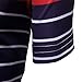 NUWFOR Men‘s Fashion Short Sleeve Stripe Painting Large Size Casual Top Blouse Shirtsthumb 3
