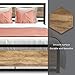 Amooly Queen Metal Bed Frame with Wood Headboard Platform Bed Frame/Strong Slat Support/Easy Assembly/Box Spring Optional