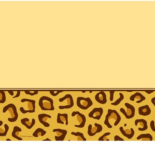 Creative Converting Animal Print Leopard Plastic Table Cover, Rectangle 54 x 108"