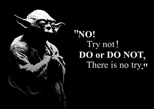 Master Yoda Words Star Wars Refrigerator Magnets Decorative Kitchen Home Locker #W03