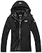 Wantdo Women's Windproof Breathable Jacket Athletes & Outdoor Sportswear,Medium,Black