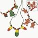 Wooden Beaded Holiday Necklace Craft Kit - Crafts for Kids and Jewelry Crafts-makes 12