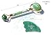          Akarell Jade Roller & Gua Sha SET 100% Real Chi Himalayan Jade Anti Aging Skincare Therapy Tool Jade Facial Roller Depuffing Anti-Wrinkle Treatment Facial Beauty Roller for Face De Puffer Massager      