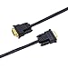 DTech VGA to VGA Cable 50ft Long Thin Flat 15 Pin Computer Monitor Cord Male to Male SVGA Wire (50 Feet, Black)