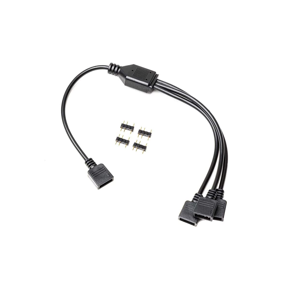 EK Water Blocks Compatible EK-Loop D-RGB Splitterkabel 3-Fach - Black